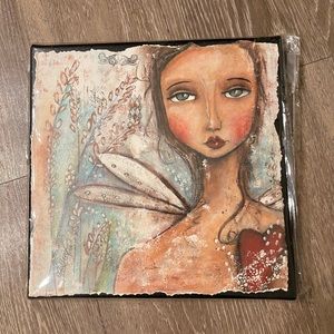 Stunning signed Faerie canvas original artwork